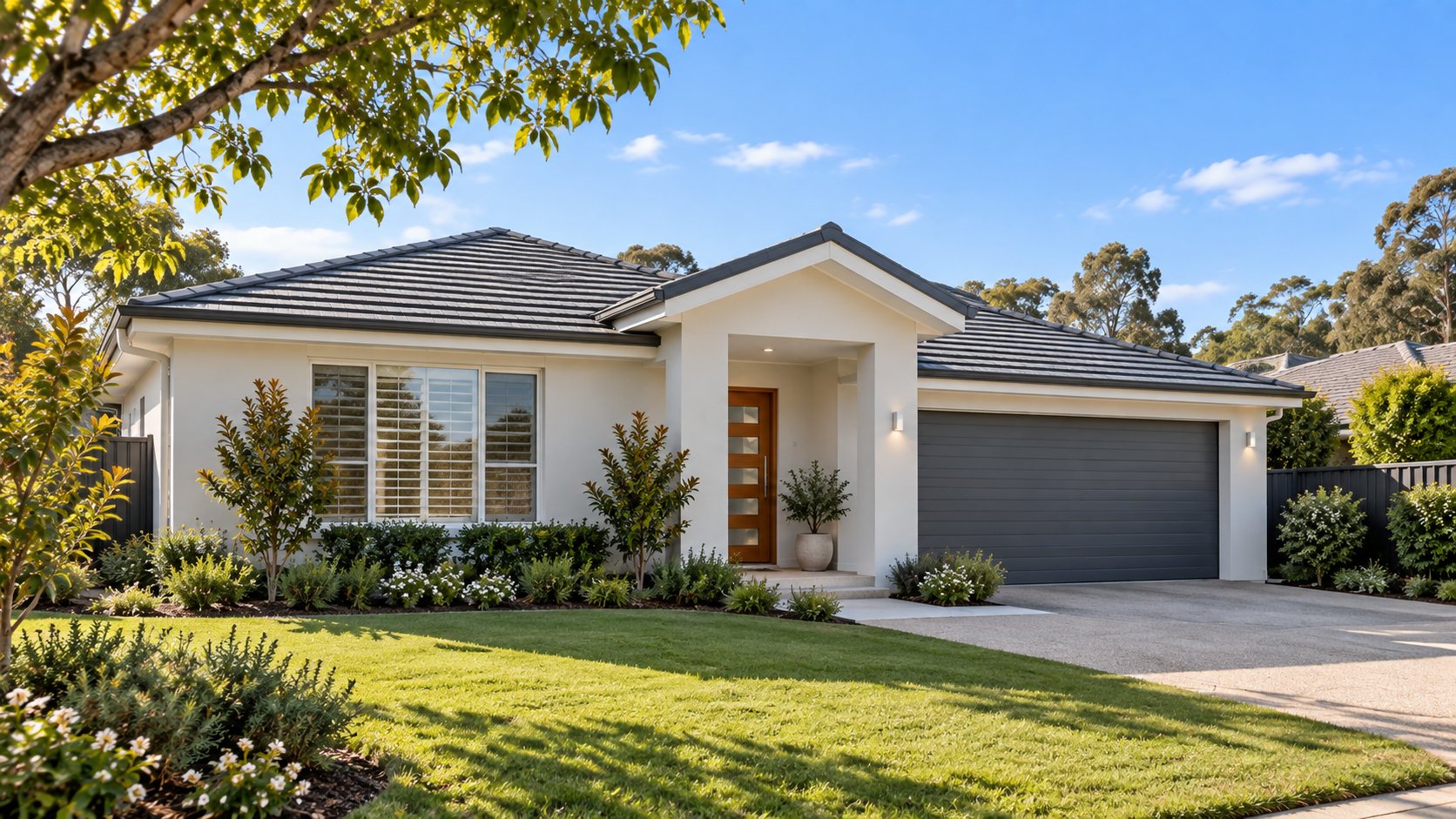 Fully repainted Canberra family home with landscaped front yard