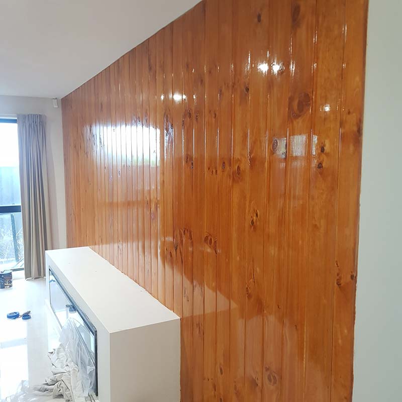 house interior timber varnish